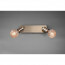 LED Wandspot - Trion Korli - E27 Fitting - 2-lichts - Rond - Mat Brons – Aluminium 4