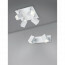 LED Wandspot - Trion Laginos - 12W - Warm Wit 3000K - 2-lichts - Rechthoek - Mat Wit - Aluminium 3