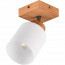 LED Wandspot - Wandverlichting - Trion Asmara - E14 Fitting - Vierkant - Mat Bruin - Hout 5