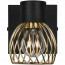 LED Wandspot - Wandverlichting - Trion Ordan - E14 Fitting - Zwart/Goud 7