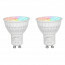Mi-Light - LED Spot Set GU10 - Smart LED - Wifi LED - Slimme LED - 4W - RGB+CCT - Aanpasbare Kleur - Dimbaar - Pragmi Borny Pro - Inbouw Rechthoek Dubbel - Mat Wit - Kantelbaar - 175x92mm 3