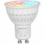 Mi-Light - LED Spot Set GU10 - Smart LED - Wifi LED - Slimme LED - 4W - RGB+CCT - Aanpasbare Kleur - Dimbaar - Pragmi Pollon Pro - Inbouw Vierkant - Mat Zwart/Goud - Verdiept - 82mm 3