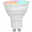Mi-Light - LED Spot Set GU10 - Smart LED - Wifi LED - Slimme LED - 4W - RGB+CCT - Aanpasbare Kleur - Dimbaar - Pragmi Zano Pro - Inbouw Vierkant - Mat Zwart/Goud - Kantelbaar - 93mm 3