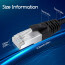 Netwerkkabel - Internetkabel - Patchkabel - Aigi Hoxi - Cat7 UTP Kabel RJ45 - 1.5 Meter - Koper - Zwart Lijntekening