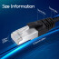 Netwerkkabel - Internetkabel - Patchkabel - Aigi Hoxi - Cat7 UTP Kabel RJ45 - 5 Meter - Koper - Zwart Lijntekening