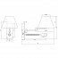 OSRAM - LED Wandlamp - Trion Hotia - E14 Fitting - 3W - Warm Wit 3000K - Vierkant - Mat Wit - Aluminium Lijntekening