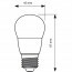 PHILIPS - LED Lamp 10 Pack - CorePro Lustre 827 P45 FR - E27 Fitting - 4W - Warm Wit 2700K | Vervangt 25W Lijntekening