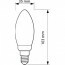 PHILIPS - LED Lamp Filament 10 Pack - Classic LEDCandle 827 B35 CL - E14 Fitting - Dimbaar - 5W - Warm Wit 2700K | Vervangt 40W Lijntekening