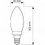 PHILIPS - LED Lamp Filament - Classic LEDCandle 827 B35 CL - E14 Fitting - Dimbaar - 5W - Warm Wit 2700K | Vervangt 40W Lijntekening