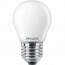 PHILIPS - LED Lamp - Set 2 Stuks - Classic Lustre 827 P45 FR - E27 Fitting - 4.3W - Warm Wit 2700K | Vervangt 40W 2