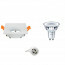 PHILIPS - LED Spot Set - CorePro 830 36D - GU10 Fitting - Inbouw Vierkant - Mat Wit - 4.6W - Warm Wit 3000K - 85mm