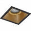 PHILIPS - LED Spot Set - CorePro 827 36D - Pragmi Zano Pro - GU10 Fitting - Inbouw Vierkant - Mat Zwart/Goud - 3.5W - Warm Wit 2700K - Kantelbaar - 93mm 4