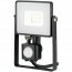 SAMSUNG - LED Bouwlamp 10 Watt met Sensor - LED Schijnwerper - Viron Dana - Natuurlijk Wit 4000K - Mat Zwart - Aluminium