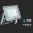 SAMSUNG - LED Bouwlamp 20 Watt - LED Schijnwerper - Viron Dana - Natuurlijk Wit 4000K - Mat Grijs - Aluminium 8