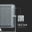 SAMSUNG - LED Bouwlamp 50 Watt - LED Schijnwerper - Viron Dana - Warm Wit 3000K - Mat Grijs - Aluminium 10