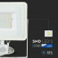 SAMSUNG - LED Bouwlamp 50 Watt met Sensor - LED Schijnwerper - Viron Dana - Natuurlijk Wit 4000K - Mat Wit - Aluminium 6