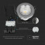 SAMSUNG - LED Spot - Inbouwspot - Trion Cunvi - 5W - Waterdicht IP65 - Dimbaar - Natuurlijk Wit 4000K - Mat Chroom - Aluminium - Rond 10