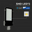 SAMSUNG - LED Straatlamp - Viron Anno - 100W - Helder/Koud Wit 6400K - Waterdicht IP65 - Mat Zwart - Aluminium 7