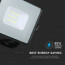 SAMSUNG - LED Bouwlamp 10 Watt - LED Schijnwerper - Viron Ponimo - Helder/Koud Wit 6400K - Kabelverbinding - Mat Zwart - Aluminium 8