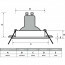 Spot Armatuur 10 Pack - Pragmi Pollon Pro - GU10 Fitting - Inbouw Rond - Mat Zwart - Aluminium - Verdiept - Ø82mm Lijntekening
