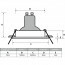 Spot Armatuur GU10 - Pragmi Borny Pro - Inbouw Vierkant - Mat Wit - Aluminium - Kantelbaar - 92mm Lijntekening