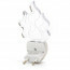 Stekkerlamp Lamp - Stekkerspot met Dag en Nacht Sensor - Aigi Essi - 0.5W - RGB - Rond - Mat Wit - Kunststof - Vuur 3