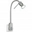Stekkerlamp Lamp - Trion Loany - GU10 Fitting - 5W - Warm Wit 3000K - Dimbaar - Mat Nikkel - Aluminium