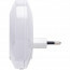 Stekkerlamp - Nachtlamp met Dag en Nacht Sensor Incl. USB Oplaadbaar - Aigi Nuino - 0.4W - Warm Wit 3000K - Rond - Mat Wit - Kunststof 4