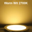 LED Paneel / Downlight Set BSE Rond Inbouw 12W 2700K Warm Wit 170mm Spatwaterdicht Kleur