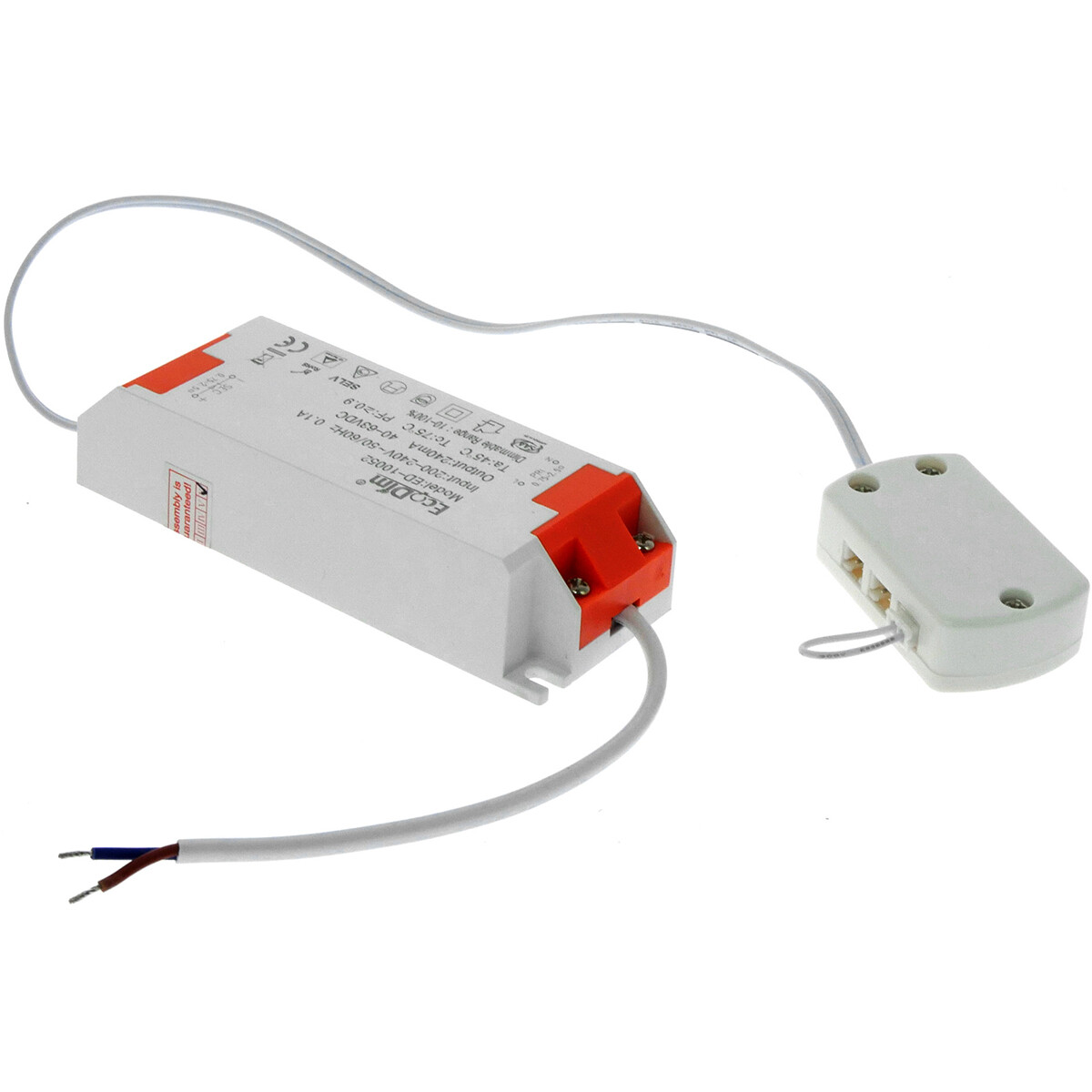 EcoDim - LED Driver - Trafo - Transformator - ED-10052 - Dimbaar - 13-18W - 24-38V - Max. 6 Spots
