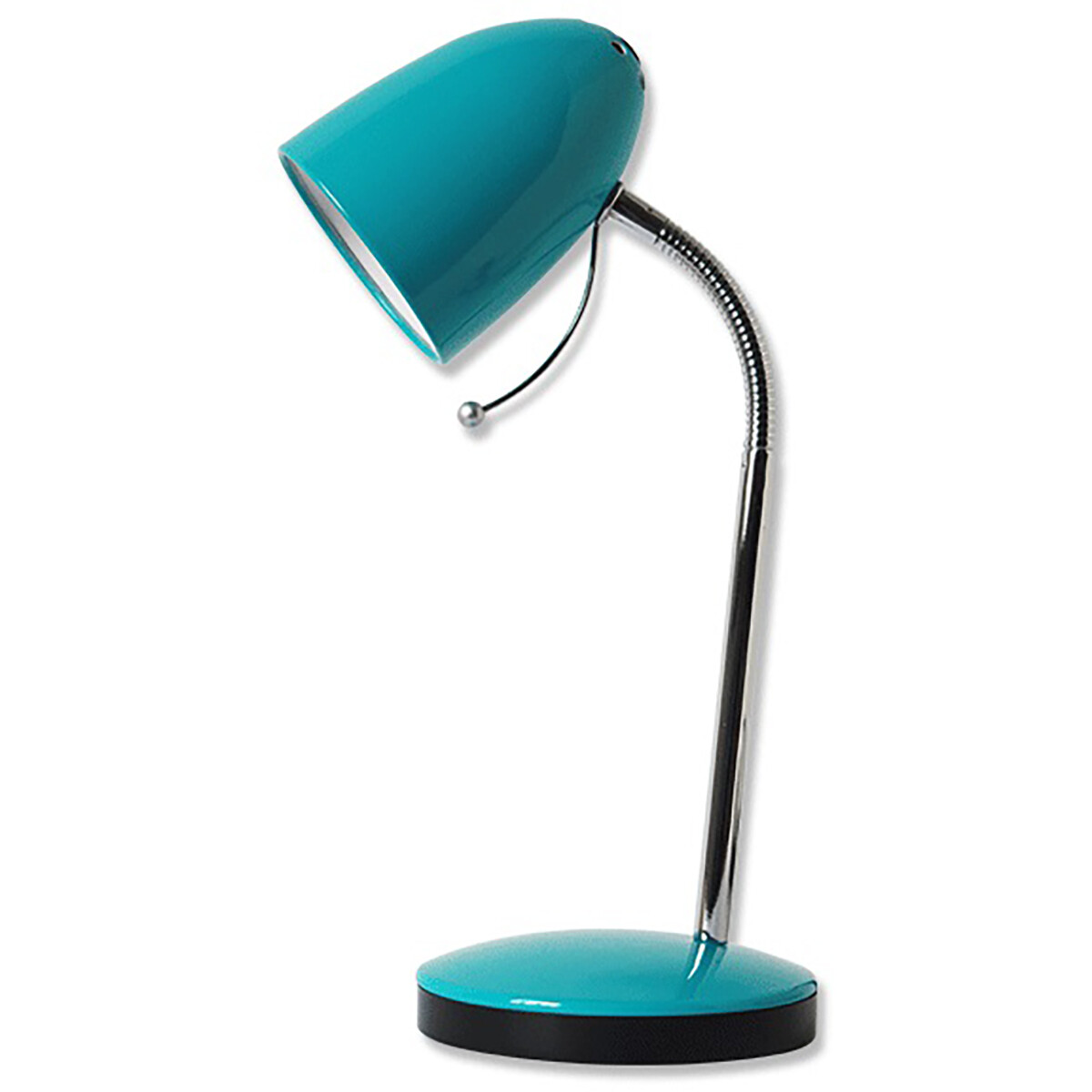 LED Bureaulamp - Aigi Wony - E27 Fitting - Flexibele Arm - Rond - Glans Blauw product afbeelding