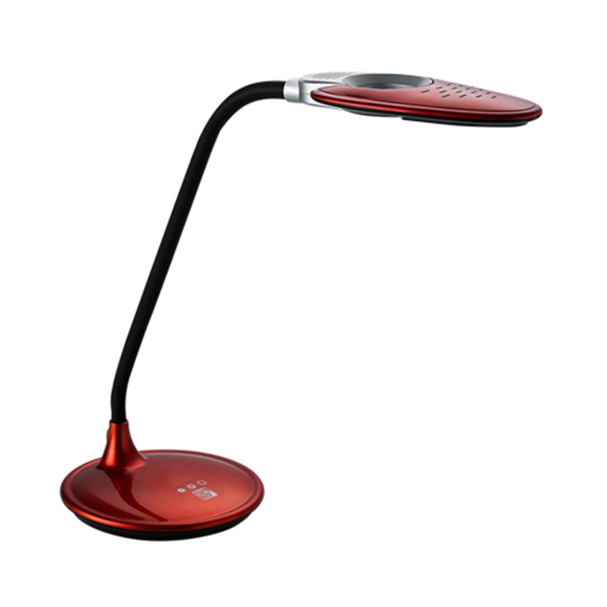 LED Bureaulamp met Vergrootglas Aigi Magnoty 5W Natuurlijk Wit 5000K Dimbaar Glans Rood