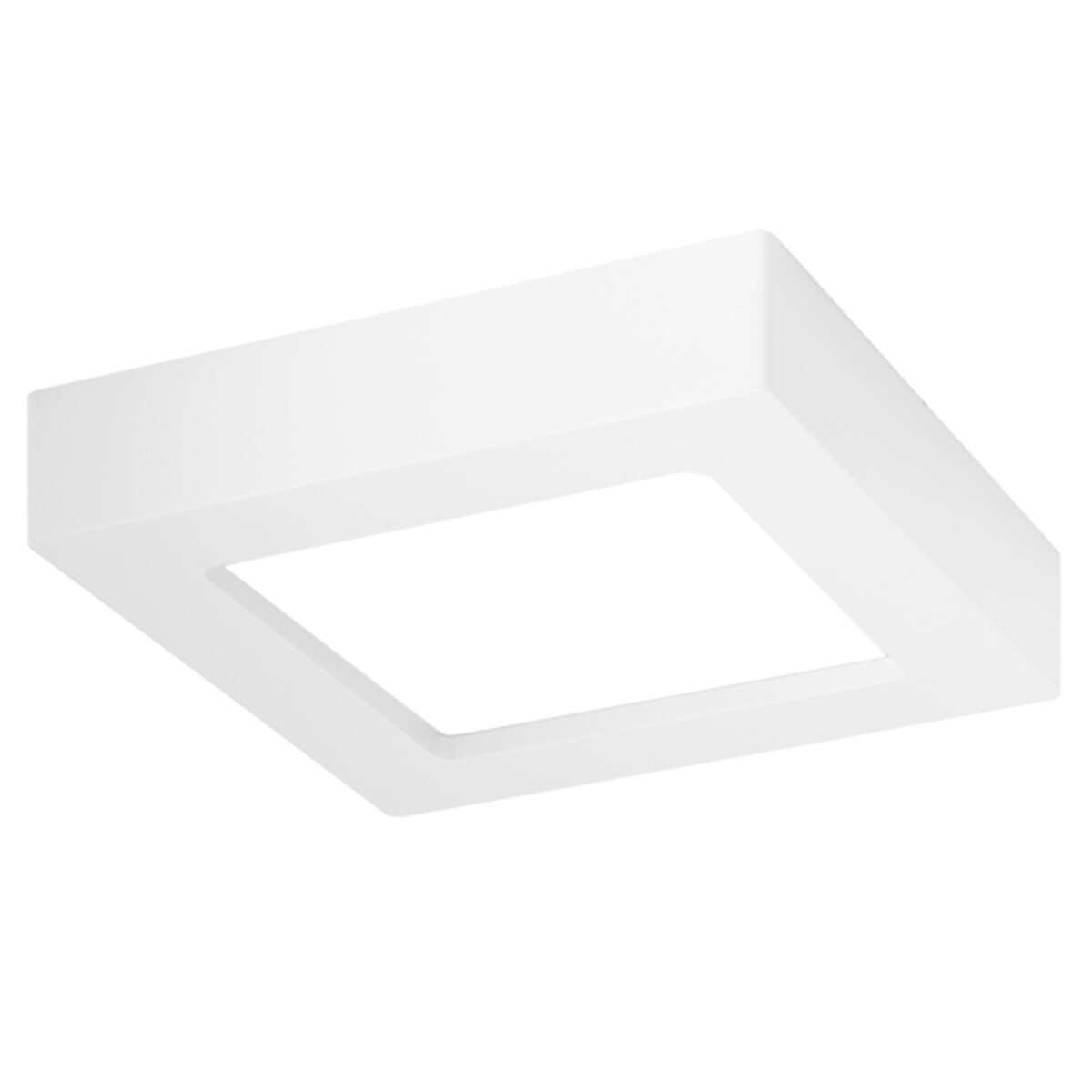 LED Downlight Slim Pro Aigi Strilo Opbouw Vierkant 6W Helder-Koud Wit 6000K Mat Wit Kunststof