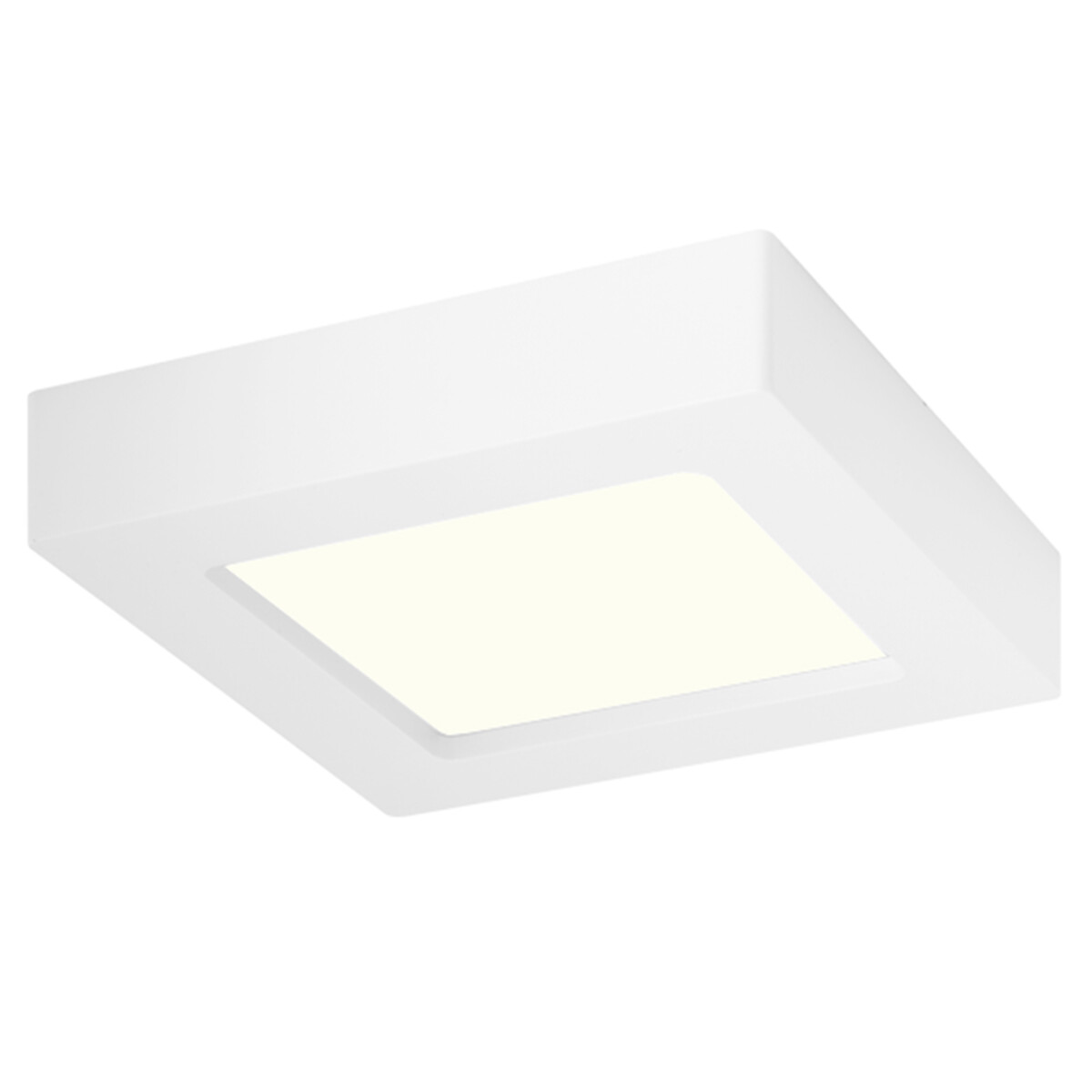 LED Downlight Slim Pro Aigi Strilo Opbouw Vierkant 6W Natuurlijk Wit 4000K Mat Wit Kunststof