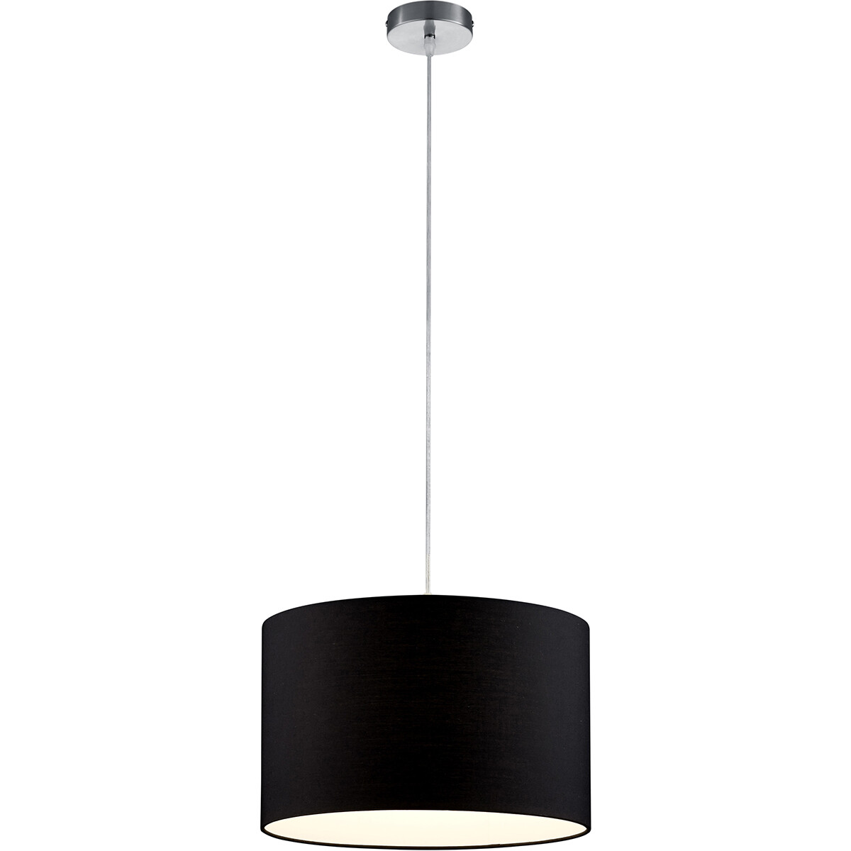 LED Hanglamp - Hangverlichting - Trion Hotia - E27 Fitting - 1-lichts - Rond - Mat Zwart - Aluminium product afbeelding