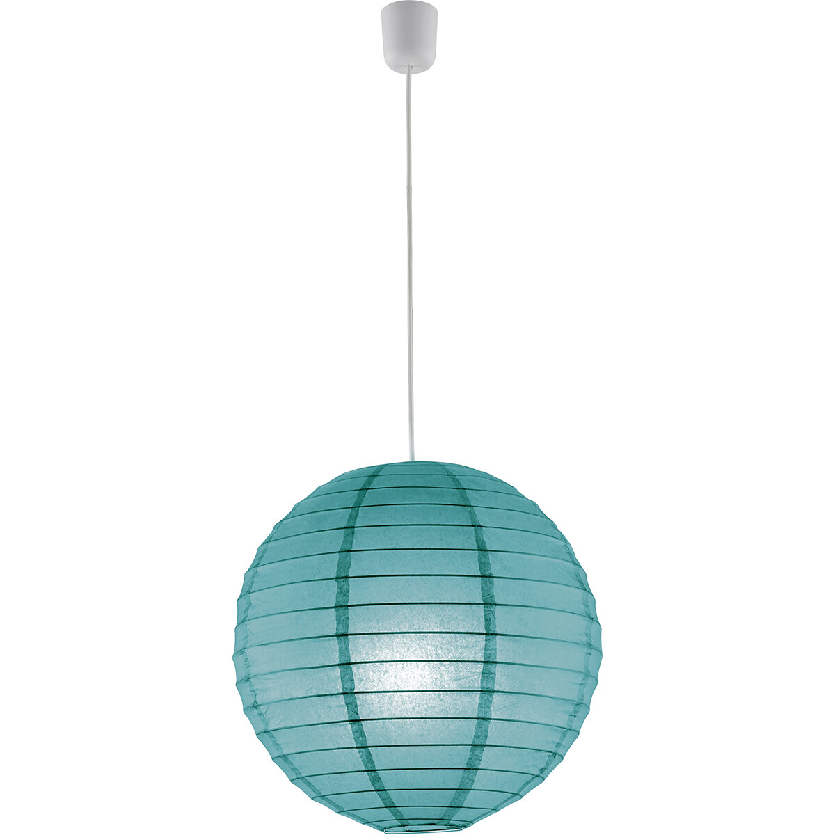 LED Hanglamp Hangverlichting Trion Ponton E27 Fitting Rond Mat Turquoise Papier