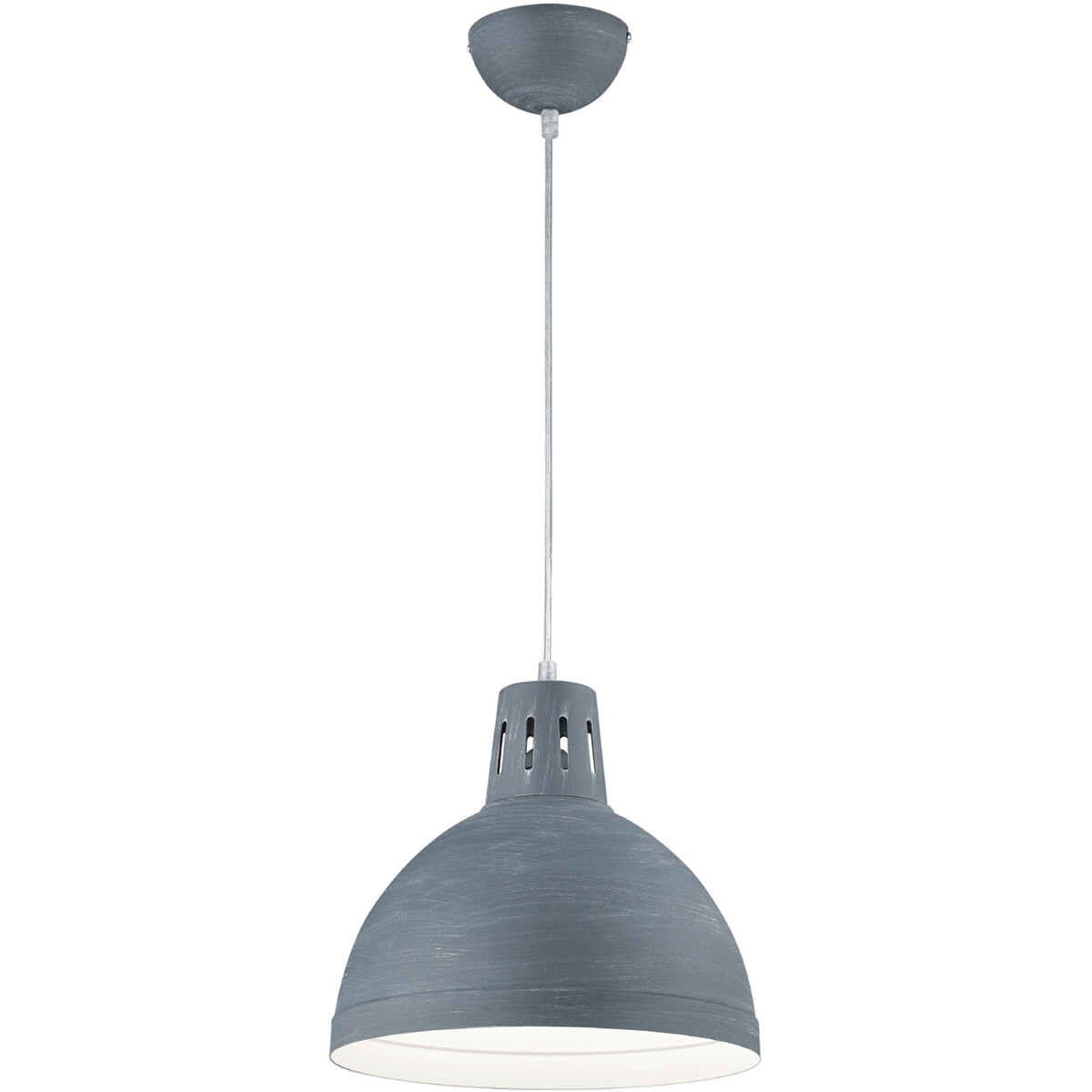 LED Hanglamp Hangverlichting Trion Sicano E27 Fitting Rond Beton Aluminium