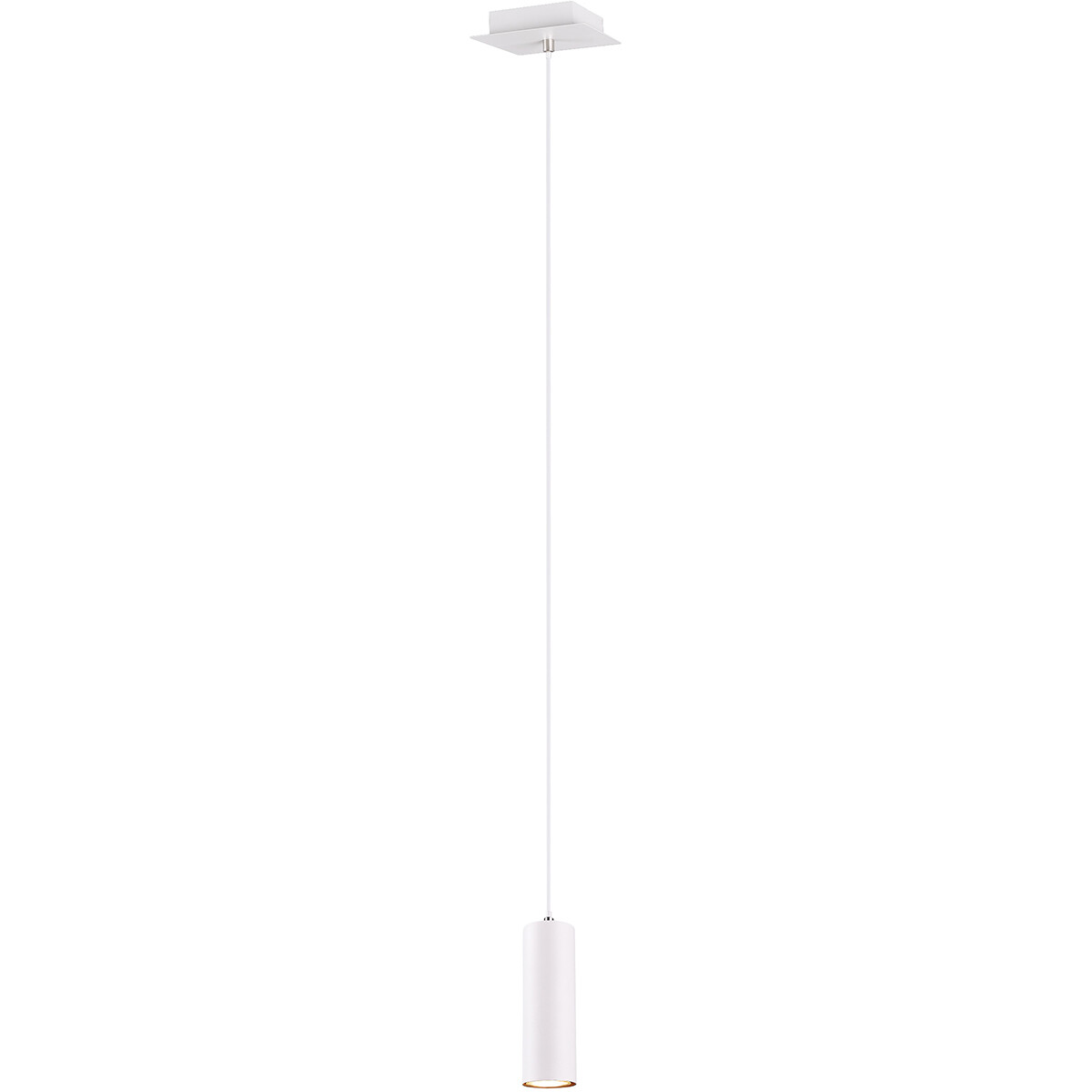 LED Hanglamp Trion Mary GU10 Fitting 1-lichts Rond Mat Wit Aluminium