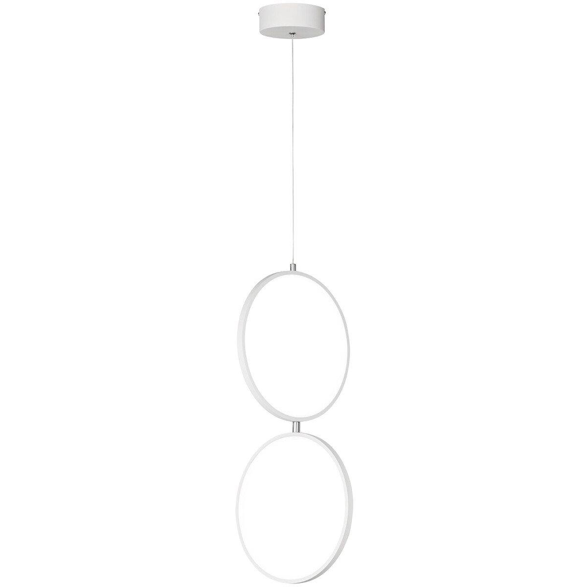 LED Hanglamp - Trion Rondy - 22W - Warm Wit 3000K - Dimbaar - Rechthoek - Mat Wit - Aluminium product afbeelding