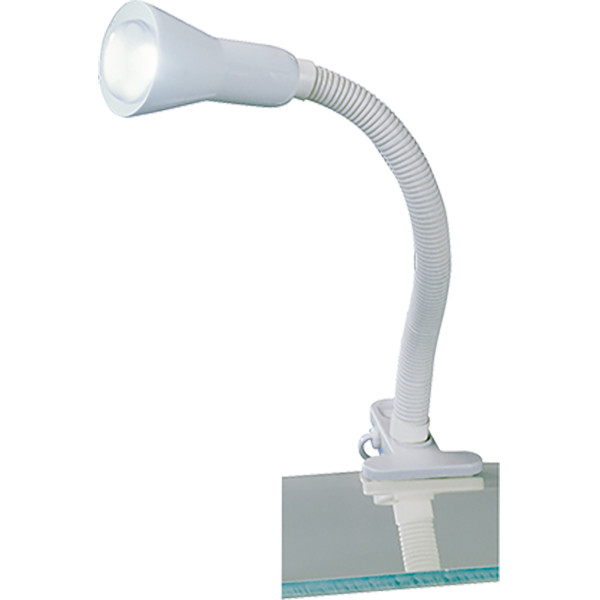 LED Klemlamp - Trion Fexy - E14 Fitting - Glans Wit - Kunststof product afbeelding