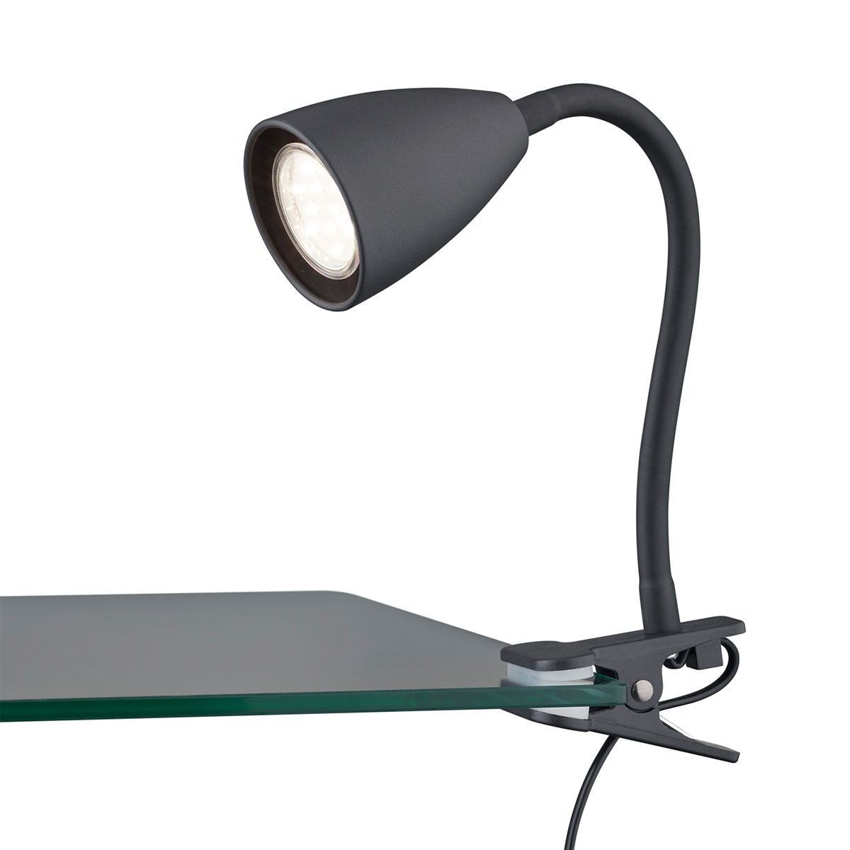 BES LED LED Klemlamp - Trion Wandy - GU10 Fitting - Zwart