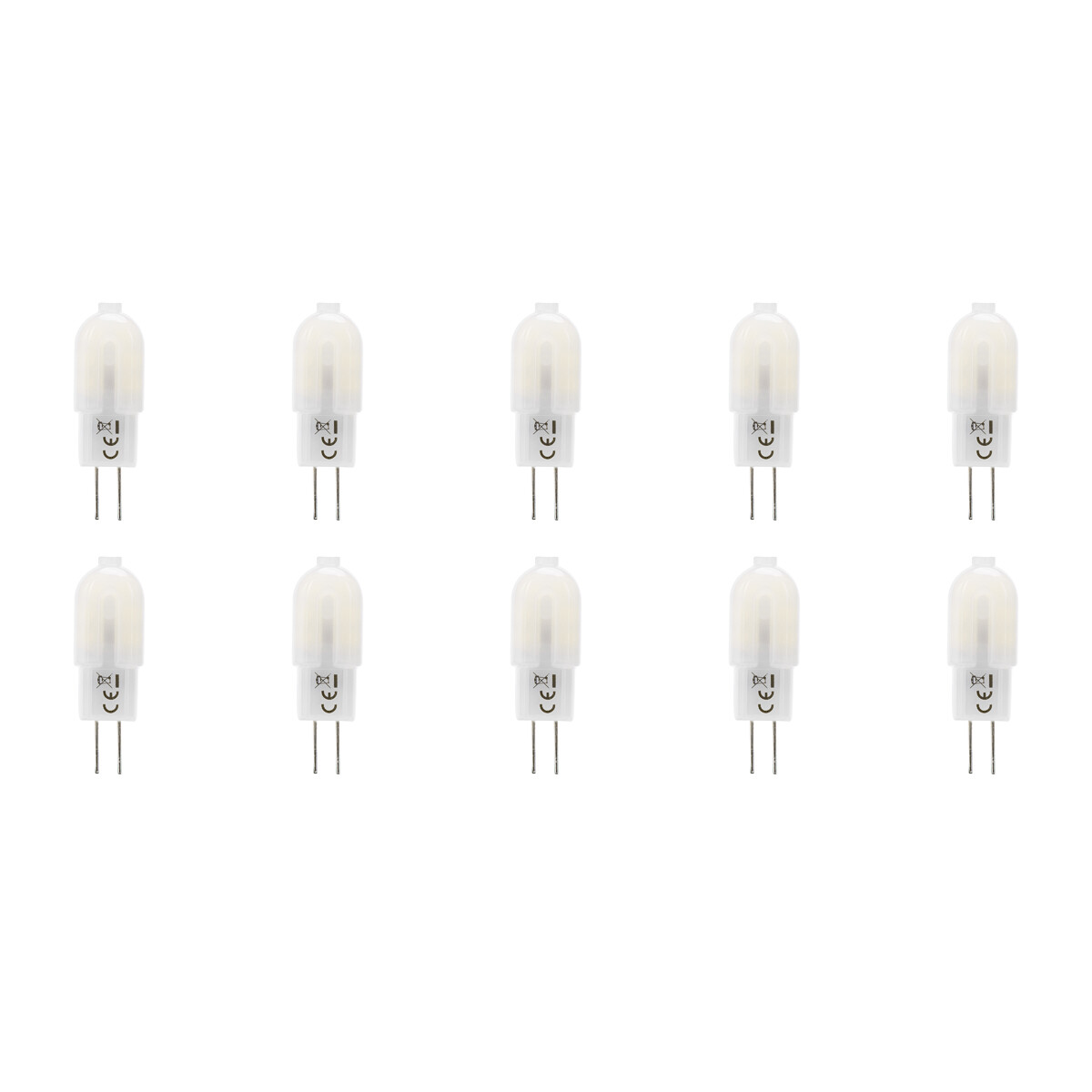 LED Lamp 10 Pack Aigi G4 Fitting 1.5W Helder-Koud Wit 6500K | Vervangt 15W