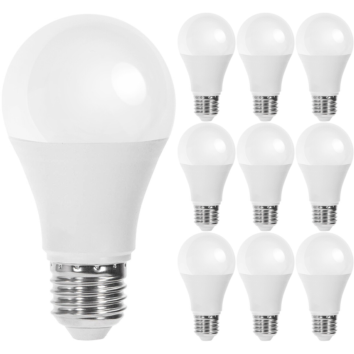 LED Lamp 10 Pack E27 Fitting 12W Natuurlijk Wit 4200K