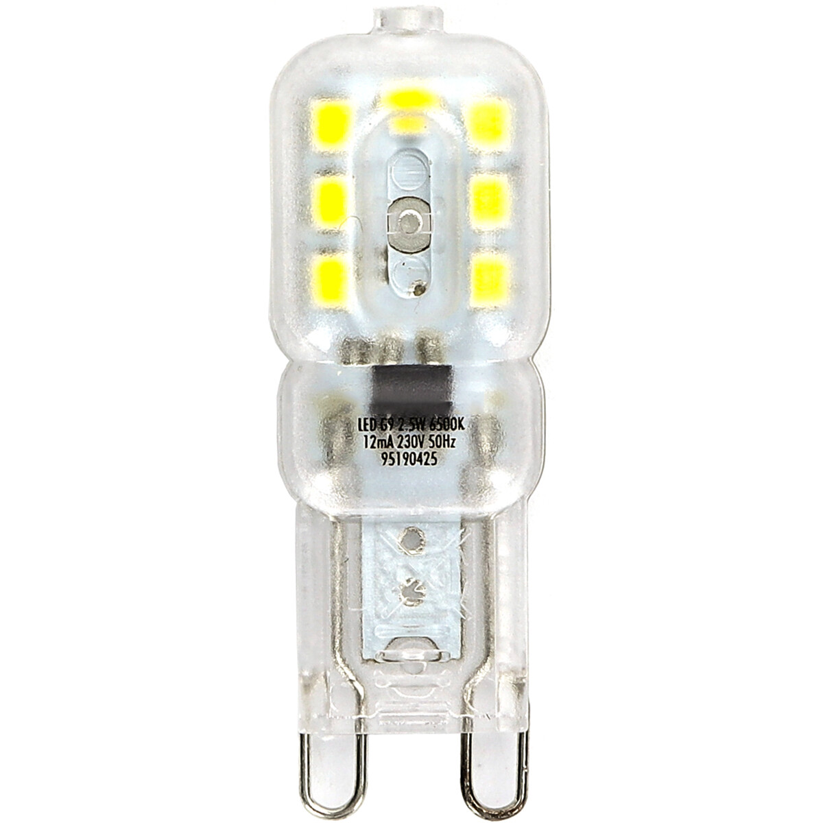 LED Lamp - Aigi Yvona - G9 Fitting - 2.5W - Helder/Koud Wit 6500K - Mat Wit - Kunststof