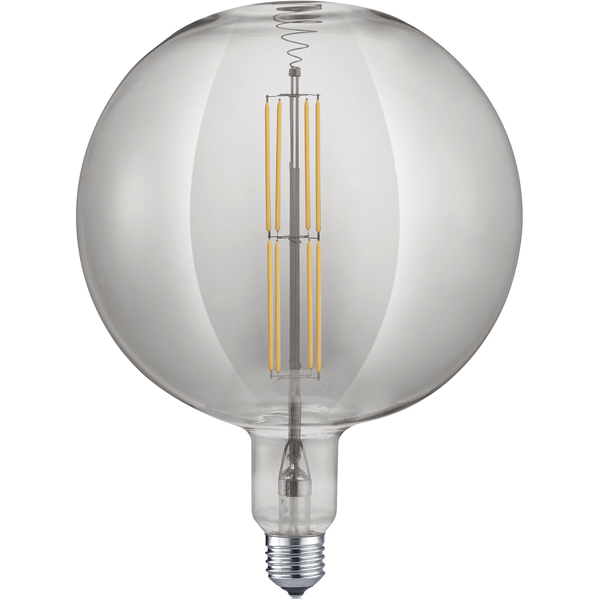 LED Lamp - Design - Trion Globe - Dimbaar - E27 Fitting - Rookkleur - 8W - Warm Wit 2700K