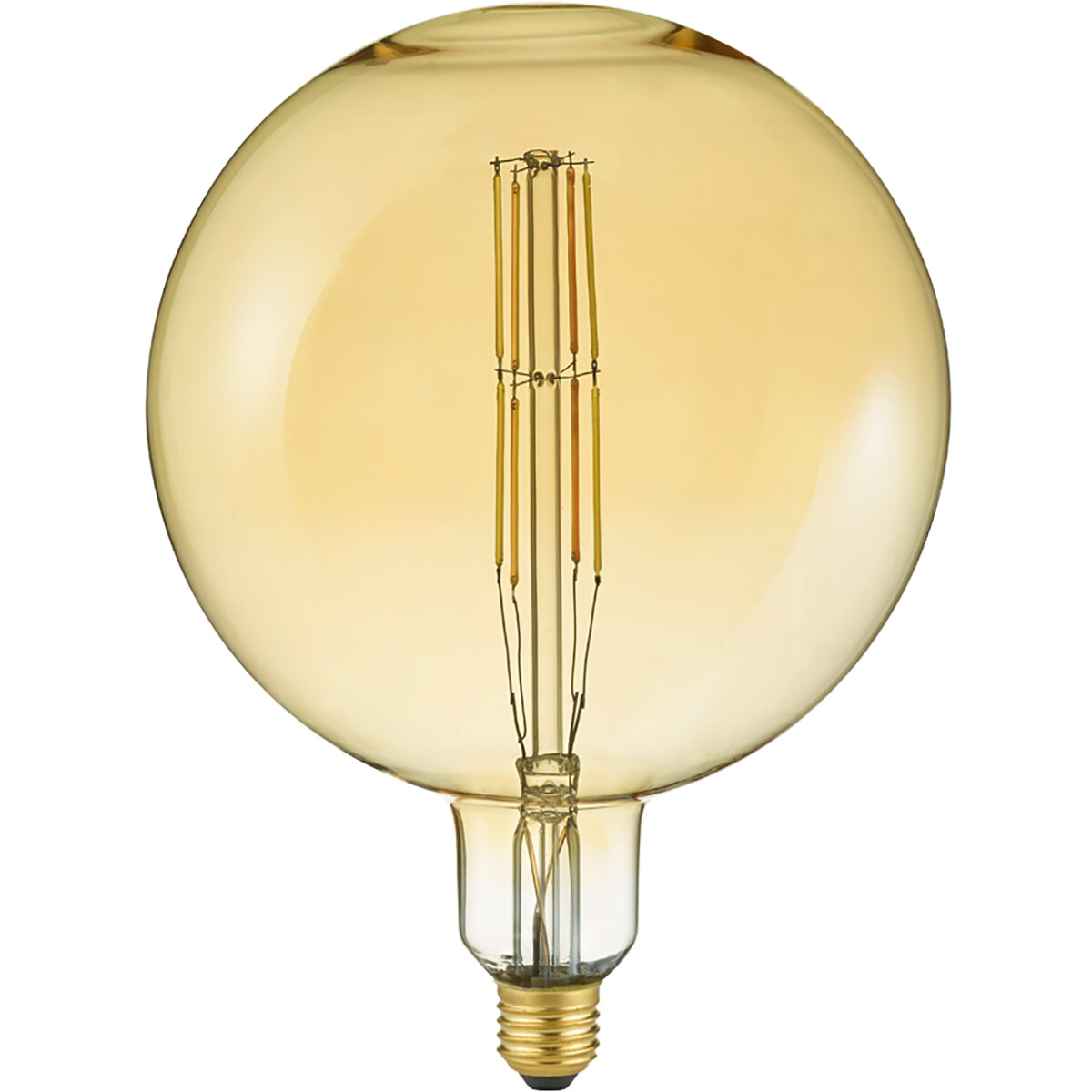 LED Lamp - Filament - Trion Globin - E27 Fitting - 6W - Aanpasbare Kleur - Amber - Glas product afbeelding