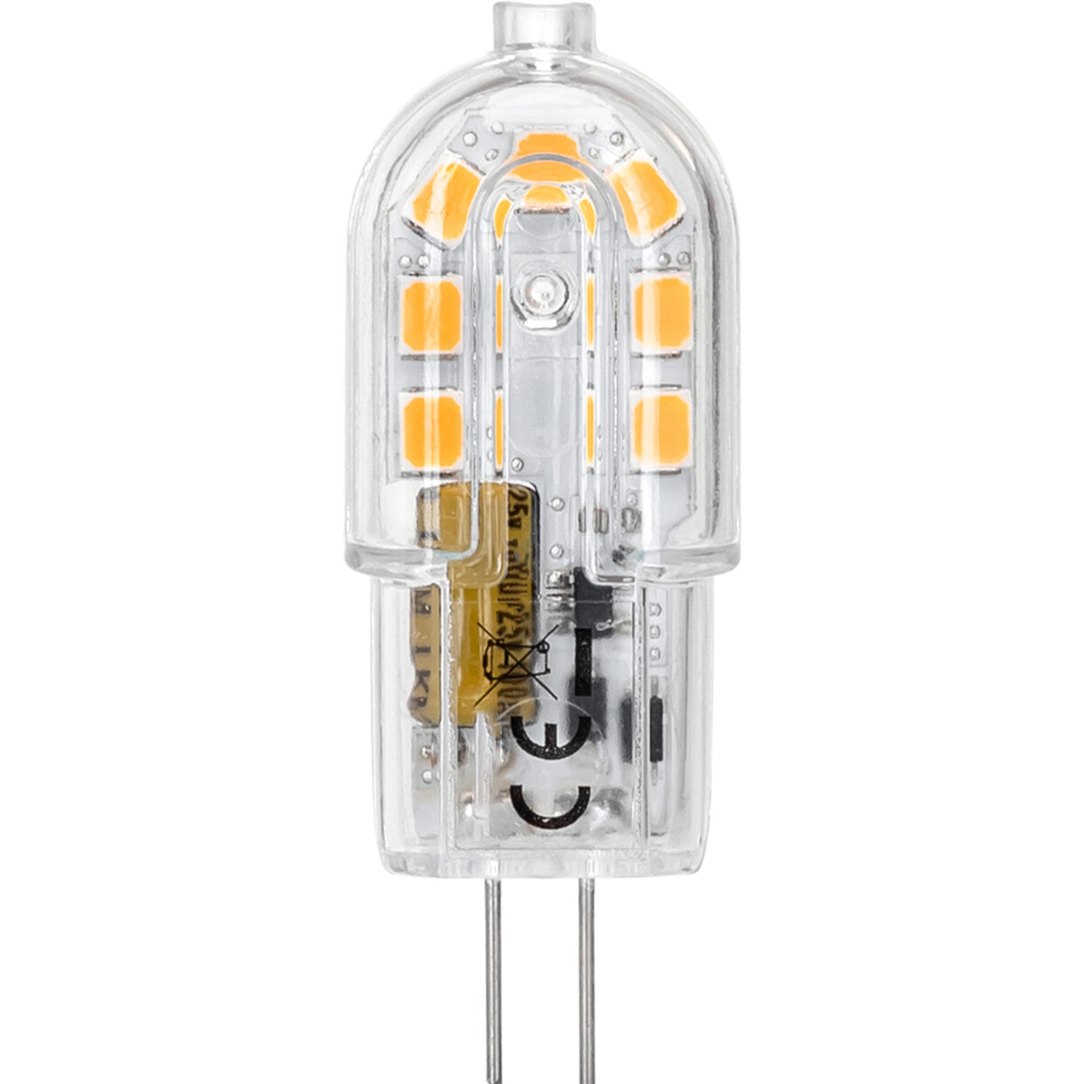 LED Lamp - Velvalux - G4 Fitting - Dimbaar - 2W - Helder/Koud Wit 6000K - Transparant | Vervangt 20W