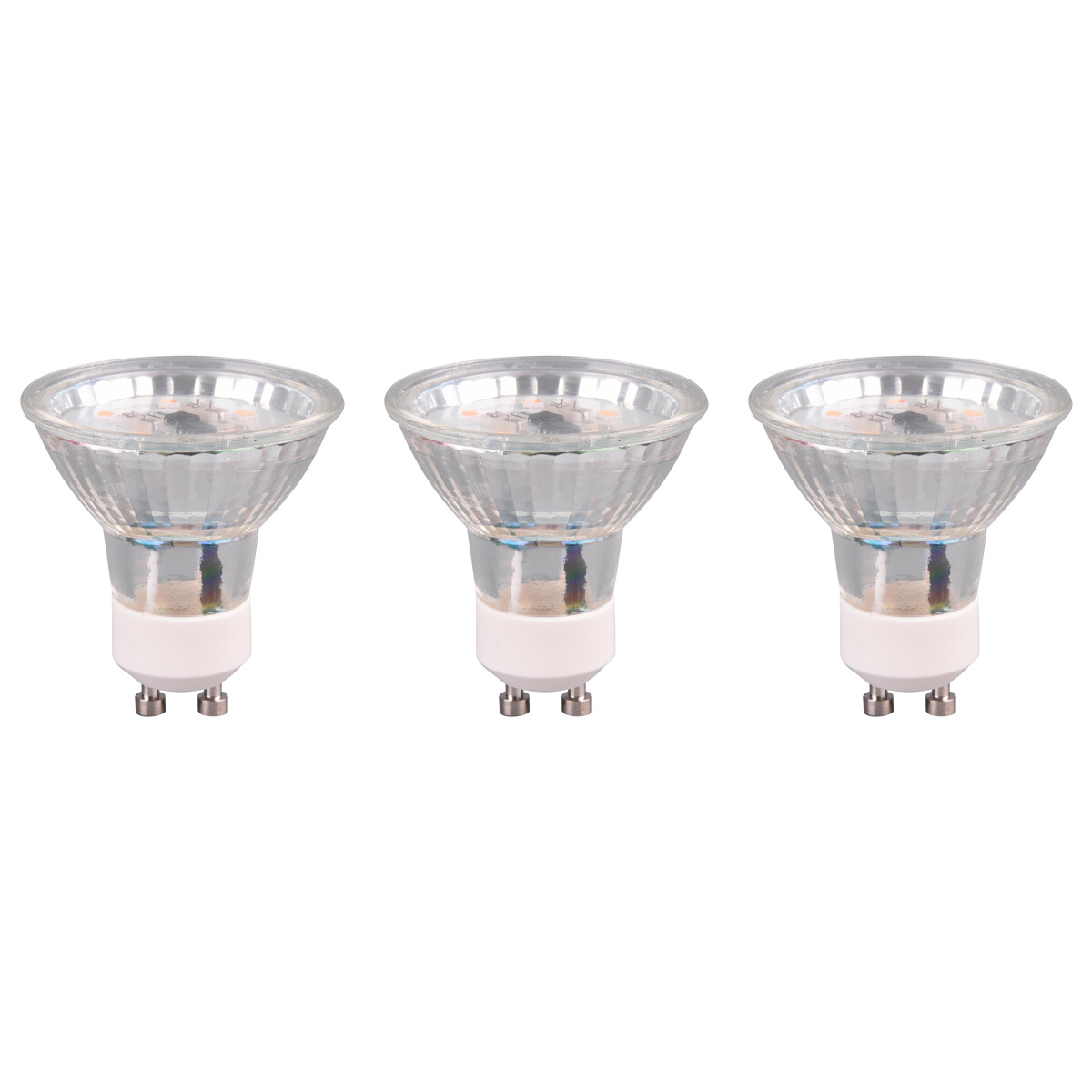 LED Lamp - Trion Rova - Set 3 Stuks - GU10 Fitting - 3W - Warm Wit 3000K - Dimbaar