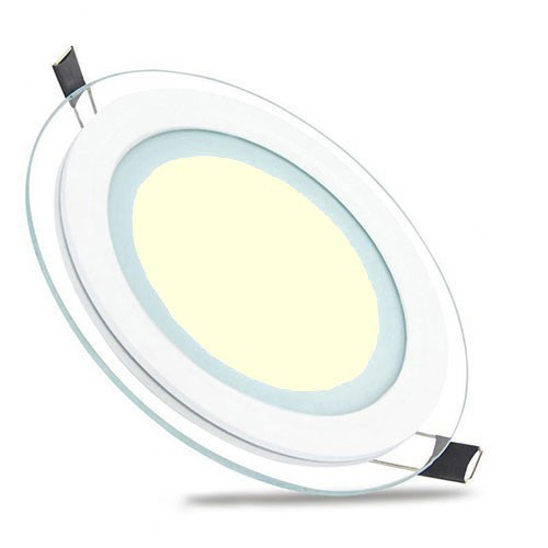 LED Downlight Slim - Inbouw Rond 6W - Warm Wit 3000K - Mat Wit Glas - Ø96mm