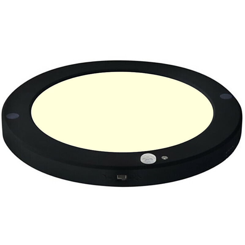 LED Plafondlamp met Bewegingssensor + Dag en Nacht Sensor 18W Warm Wit 3000K 360° Zichthoek Opbouw-I